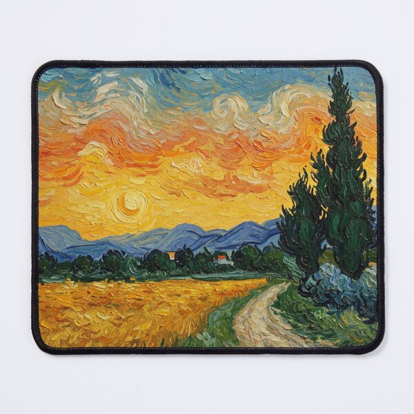 Item preview, Wheatfield with Cypress designed and sold by CreativeDomain.
