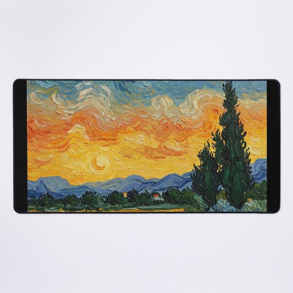 Item preview, Wheatfield with Cypress designed and sold by CreativeDomain.