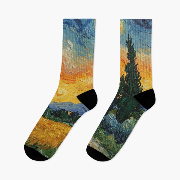 Item preview, Wheatfield with Cypress designed and sold by CreativeDomain.