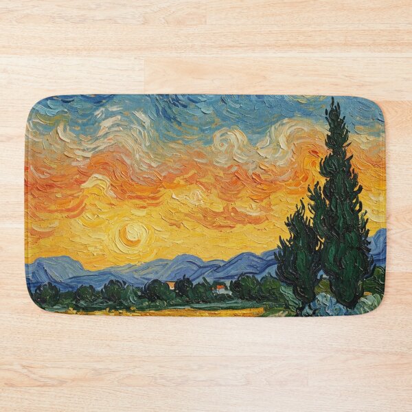 Item preview, Wheatfield with Cypress designed and sold by CreativeDomain.