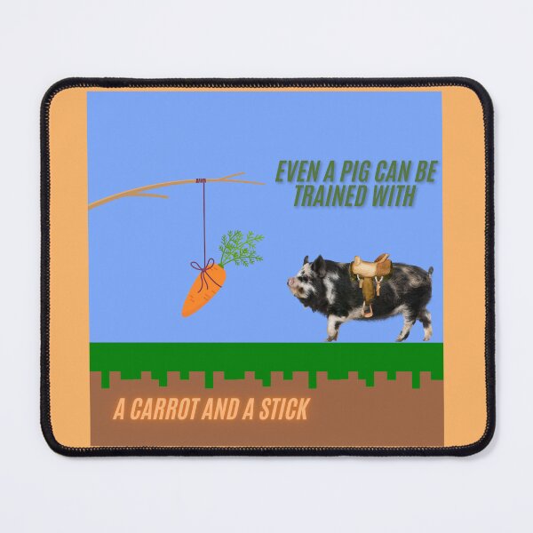 Item preview, Piggy Chasing the Carrot designed and sold by EclecticKrys.