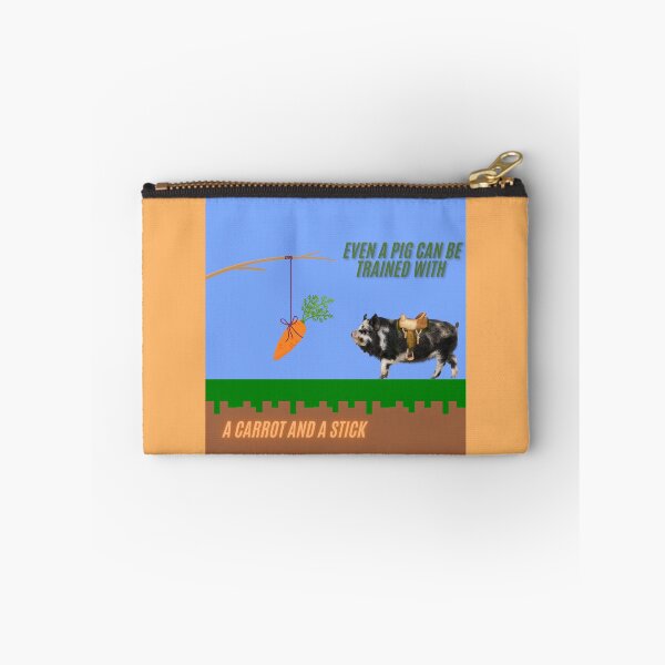 Item preview, Piggy Chasing the Carrot designed and sold by EclecticKrys.