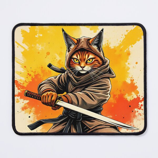 Item preview, Defender of good, Ninja Cat designed and sold by CammiesShop.