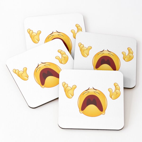 Aperçu de l'œuvre Emoji hurlant qui disparaît mème ahh créée et vendue par InfectedWear.
