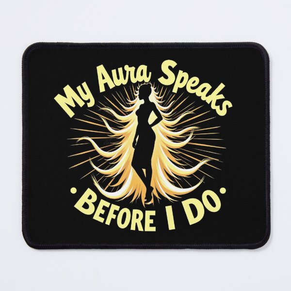 Item preview, My Aura Speaks Before I Do V1 Black Spiritual T-Shirt Gift Ideas designed and sold by mygiftideas.