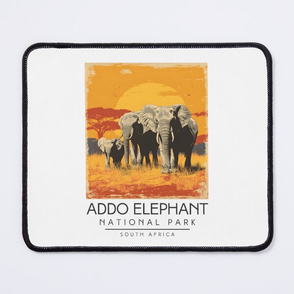 Item preview, A Vintage Illustration of Addo Elephant National Park - South Africa designed and sold by GoodOldVintage.