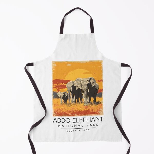 Item preview, A Vintage Illustration of Addo Elephant National Park - South Africa designed and sold by GoodOldVintage.