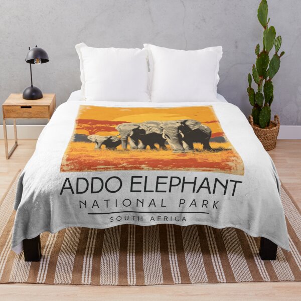 Item preview, A Vintage Illustration of Addo Elephant National Park - South Africa designed and sold by GoodOldVintage.