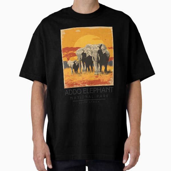 Vista previa del artículo con la obra «Ilustración vintage del Parque Nacional de Elefantes de Addo (Sudáfrica)», diseñado y vendido por GoodOldVintage.