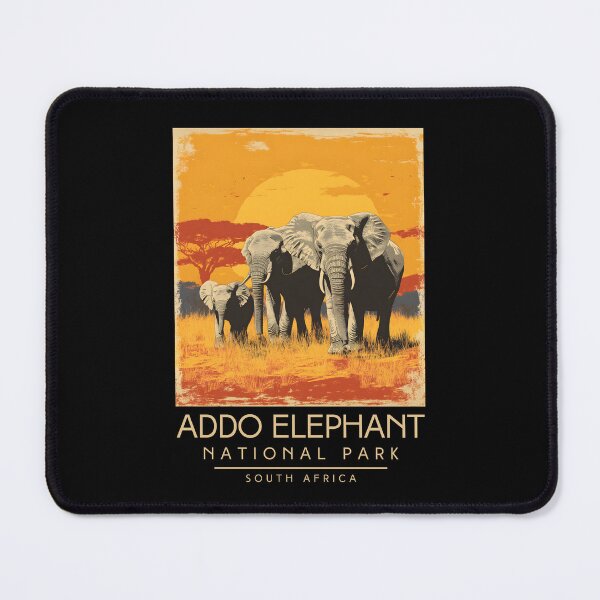Item preview, A Vintage Illustration of Addo Elephant National Park - South Africa designed and sold by GoodOldVintage.
