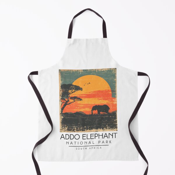 Item preview, A Vintage Illustration of Addo Elephant National Park - South Africa designed and sold by GoodOldVintage.