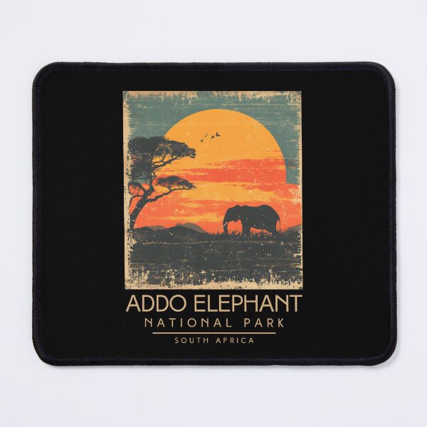 Item preview, A Vintage Illustration of Addo Elephant National Park - South Africa designed and sold by GoodOldVintage.