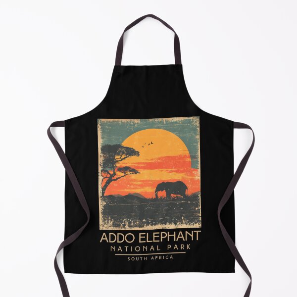 Item preview, A Vintage Illustration of Addo Elephant National Park - South Africa designed and sold by GoodOldVintage.