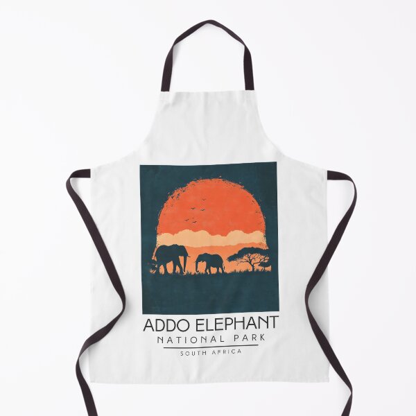Item preview, A Vintage Illustration of Addo Elephant National Park - South Africa designed and sold by GoodOldVintage.