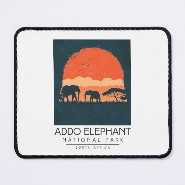 Item preview, A Vintage Illustration of Addo Elephant National Park - South Africa designed and sold by GoodOldVintage.