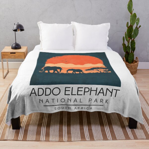 Item preview, A Vintage Illustration of Addo Elephant National Park - South Africa designed and sold by GoodOldVintage.