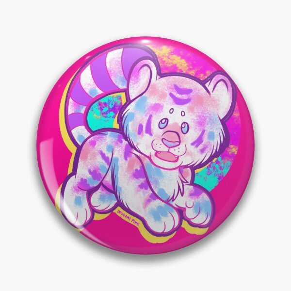 Item preview, Pink Neon Tiger cub designed and sold by Inugami Pink.