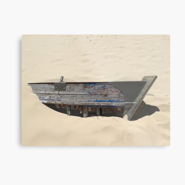 Item preview, Buried Memories – Wooden Boat Remains in the Sand designed and sold by DeepFrame.