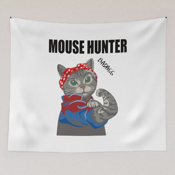 Item preview, Badass Mice Hunter Cat I love my cat designed and sold by ReneMM.