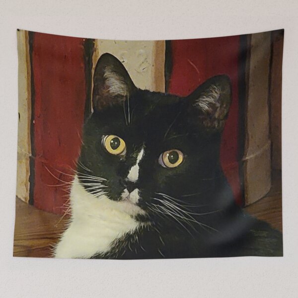 Item preview, Regal Sweet Tuxedo Cat designed and sold by Rebecca Jane.