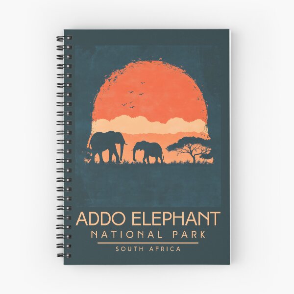 Item preview, A Vintage Illustration of Addo Elephant National Park - South Africa designed and sold by GoodOldVintage.