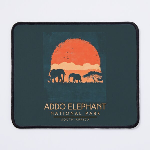 Item preview, A Vintage Illustration of Addo Elephant National Park - South Africa designed and sold by GoodOldVintage.