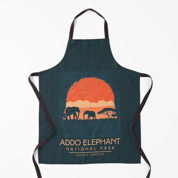 Item preview, A Vintage Illustration of Addo Elephant National Park - South Africa designed and sold by GoodOldVintage.