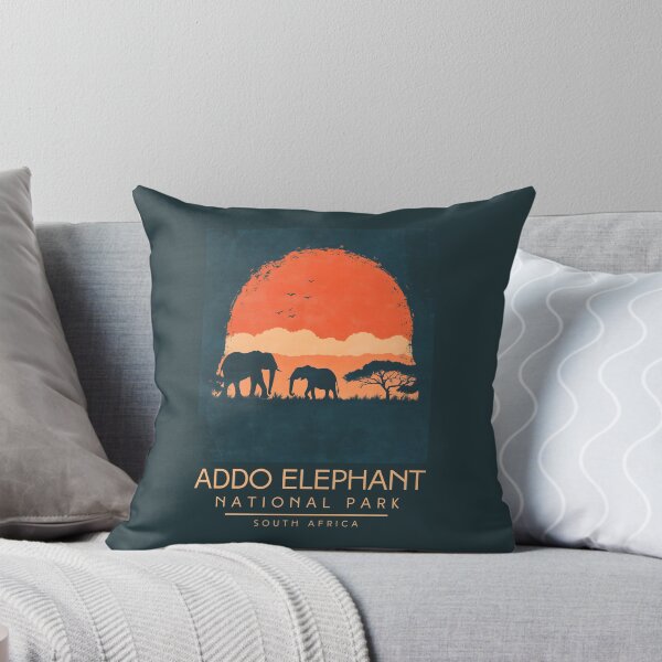 Item preview, A Vintage Illustration of Addo Elephant National Park - South Africa designed and sold by GoodOldVintage.