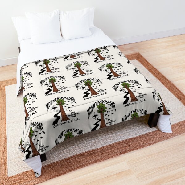 Item preview, Vintage-Style Mountain Home State Demonstration Forest California - Black Text designed and sold by WesternLocales.