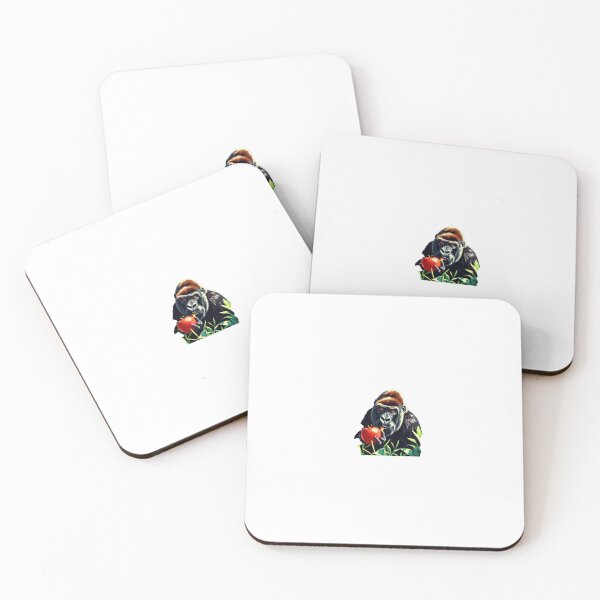 Item preview, Gorilla biting an apple designed and sold by Kenji11.