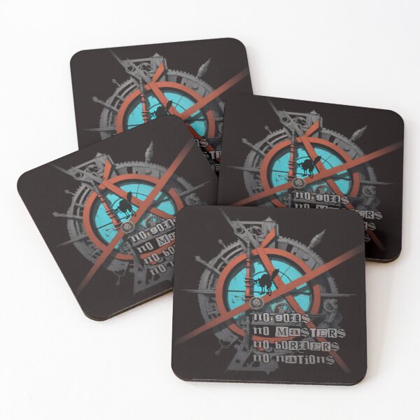 Item preview, No gods,no masters, no borders, no nations  designed and sold by Misalign Design Atelier.