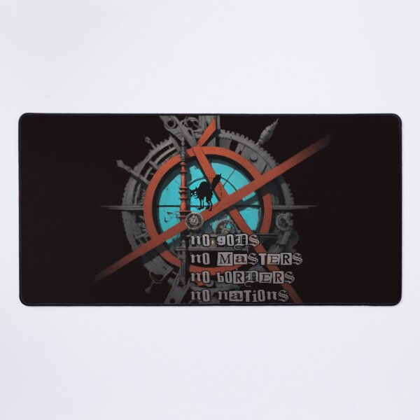 Item preview, No gods,no masters, no borders, no nations  designed and sold by Misalign Design Atelier.