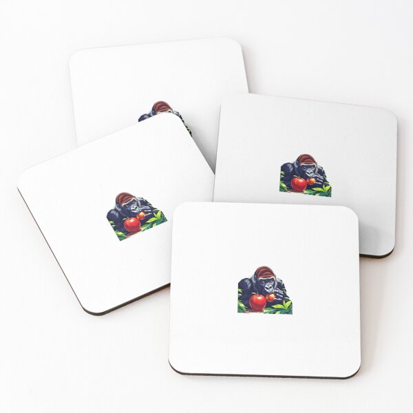 Item preview, Gorilla biting an apple designed and sold by Kenji11.