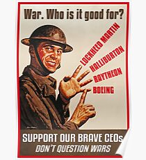 Krieg. Für wen ist es gut? Poster