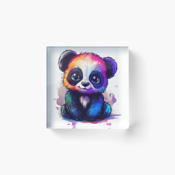 Item preview, Adorable Chibi Panda Bear Colorful designed and sold by InkDreamMotion.