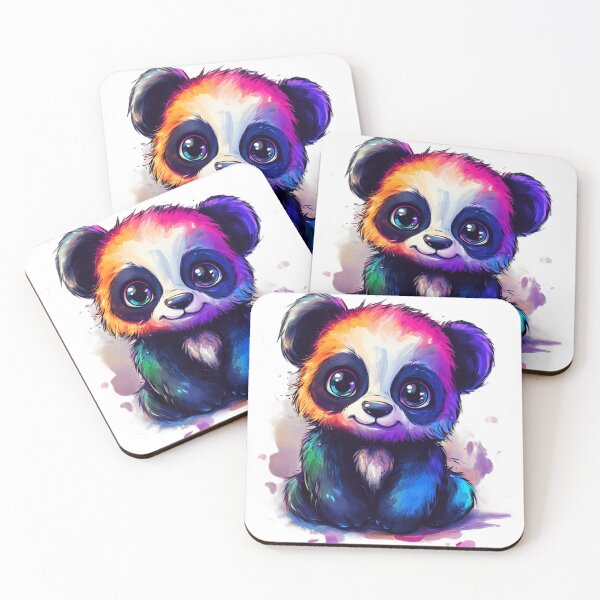 Item preview, Adorable Chibi Panda Bear Colorful designed and sold by InkDreamMotion.
