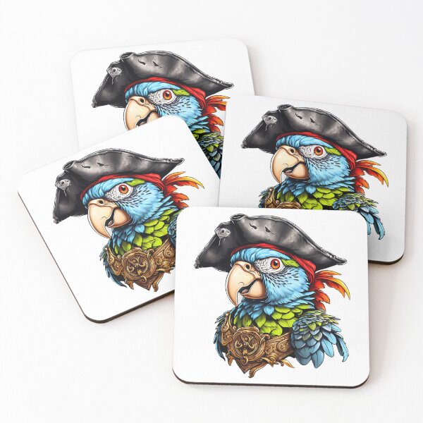 Item preview, Pirate Parrot Portrait designed and sold by Illustrobe.