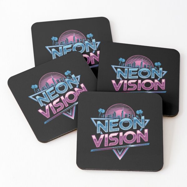 Item preview, Neon Vision Retro Futuristic Vaporwave City Skyline designed and sold by TeeGrit.
