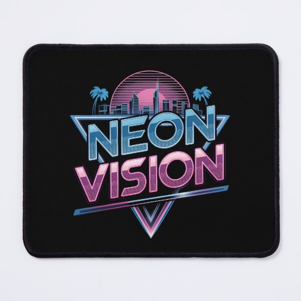 Item preview, Neon Vision Retro Futuristic Vaporwave City Skyline designed and sold by TeeGrit.