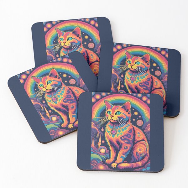 Item preview, Rainbow Cat, Cat Love. Cats lover, Cat, Cats, Colorful cats,  designed and sold by GOLDENGARDENART.