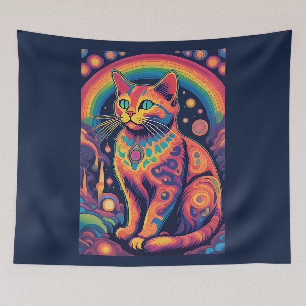 Item preview, Rainbow Cat, Cat Love. Cats lover, Cat, Cats, Colorful cats, designed and sold by GOLDENGARDENART.