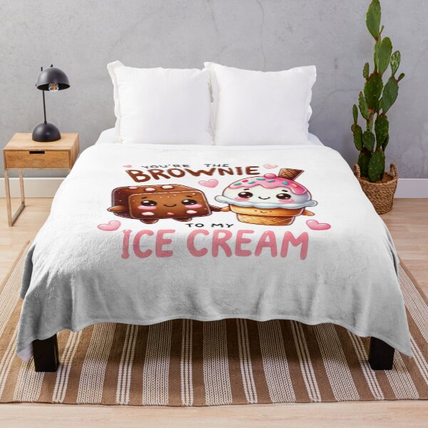 Item preview, “You’re the Brownie to My Ice Cream – Cute Kawaii Dessert Food Pun Design” designed and sold by Building60media.