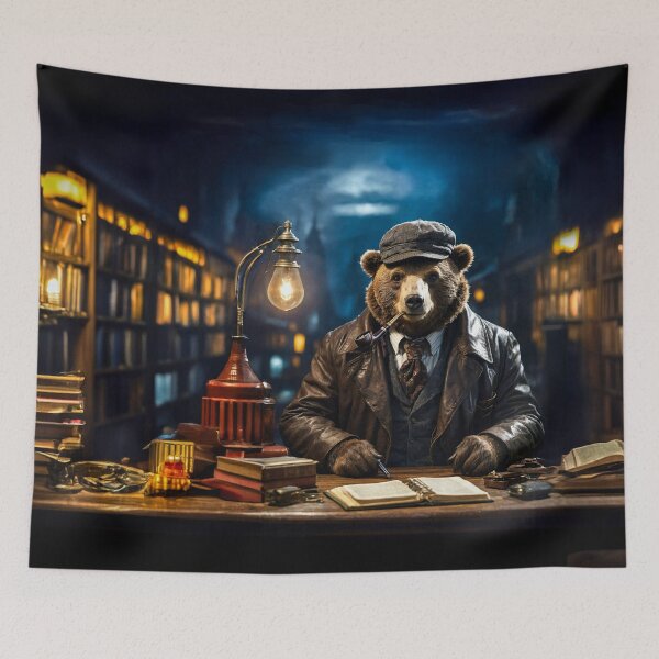 Item preview, #13 Sherlok Bear - Clean House First, Ask Questions Later designed and sold by ACAFUCA.