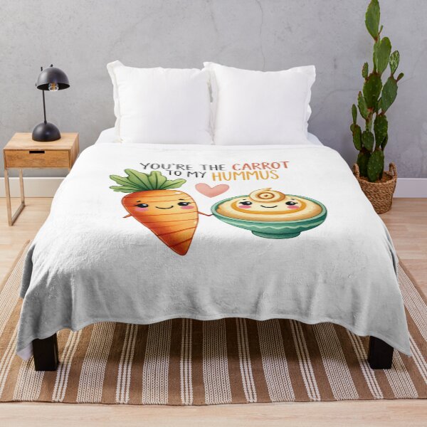Item preview, “You’re the Carrot to My Hummus – Cute Kawaii Food Pun Design” designed and sold by Building60media.