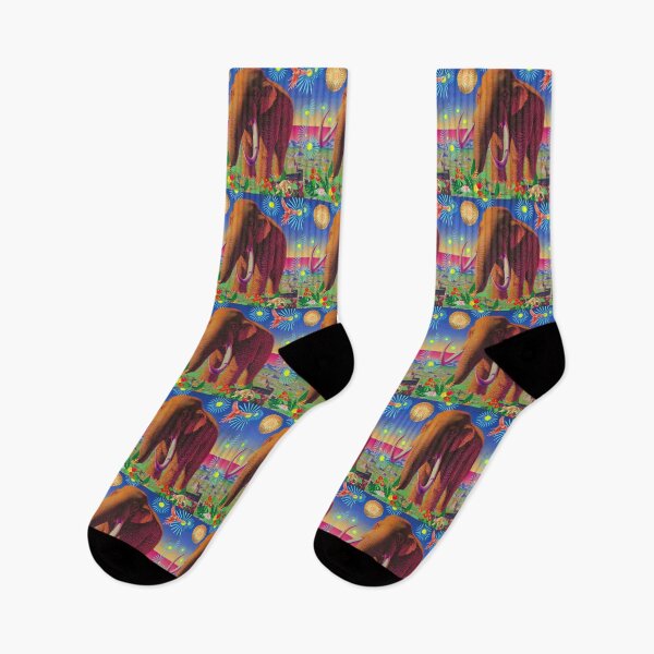 Item preview, Tropical Mammoth – Prehistoric Pop Art with a Twist designed and sold by Molly's Gone Mad .