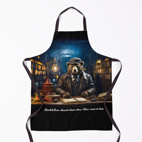 Item preview, #13 Sherlok Bear - Clean House First, Ask Questions Later designed and sold by ACAFUCA.