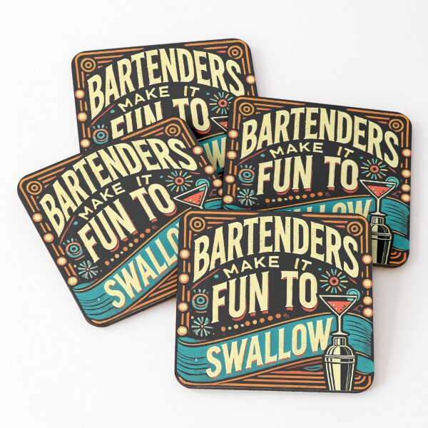 Item preview, Bartenders Make It Fun to Swallow designed and sold by PosiVibes Co..