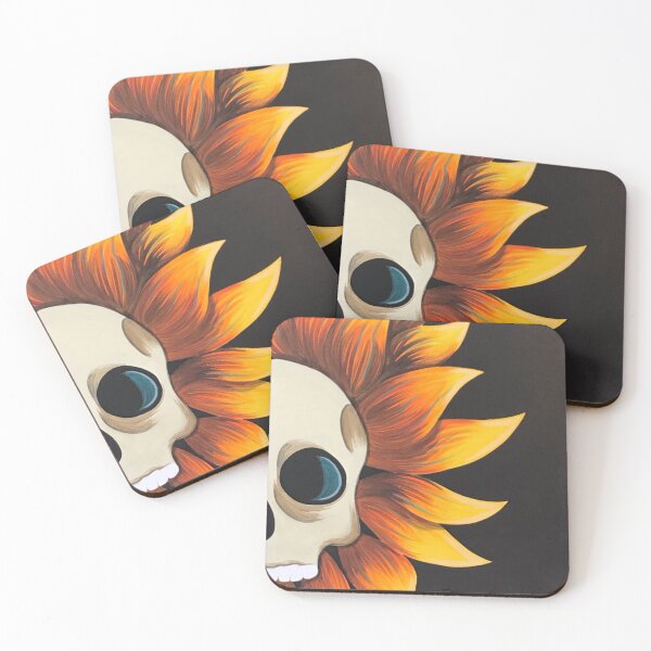 Item preview, Sunflower skull designed and sold by megankonig.