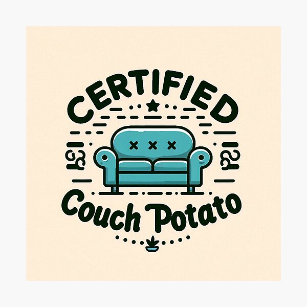 Artikelvorschau, Zertifizierter Couch Potato entworfen und verkauft von ArboretumFinds.