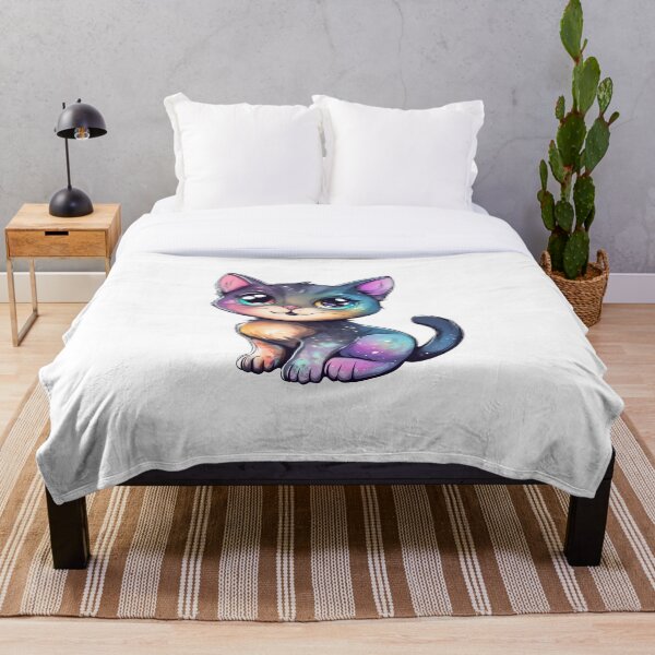 Aperçu de l'œuvre Bébé chat cosmique Chibi créée et vendue par InkDreamMotion.